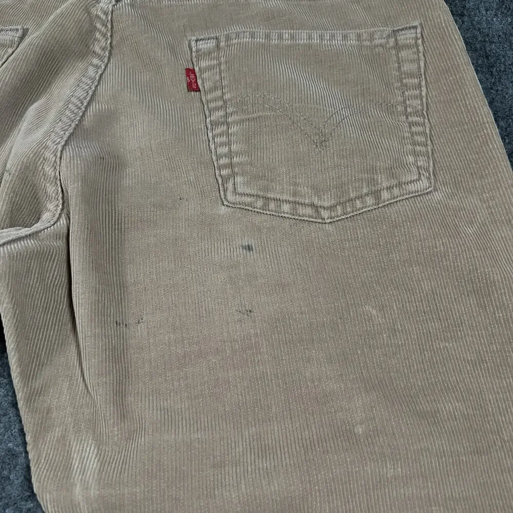 Levis 527 Low Boot Cut Corduroy Pants Mens 34x33 Brown Vintage Y2k Jeans